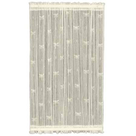 HERITAGE LACE Heritage Lace 7185E-4572DP 45 x 72 in. Dragonfly Drop Door Panel; Ecru 7185E-4572DP